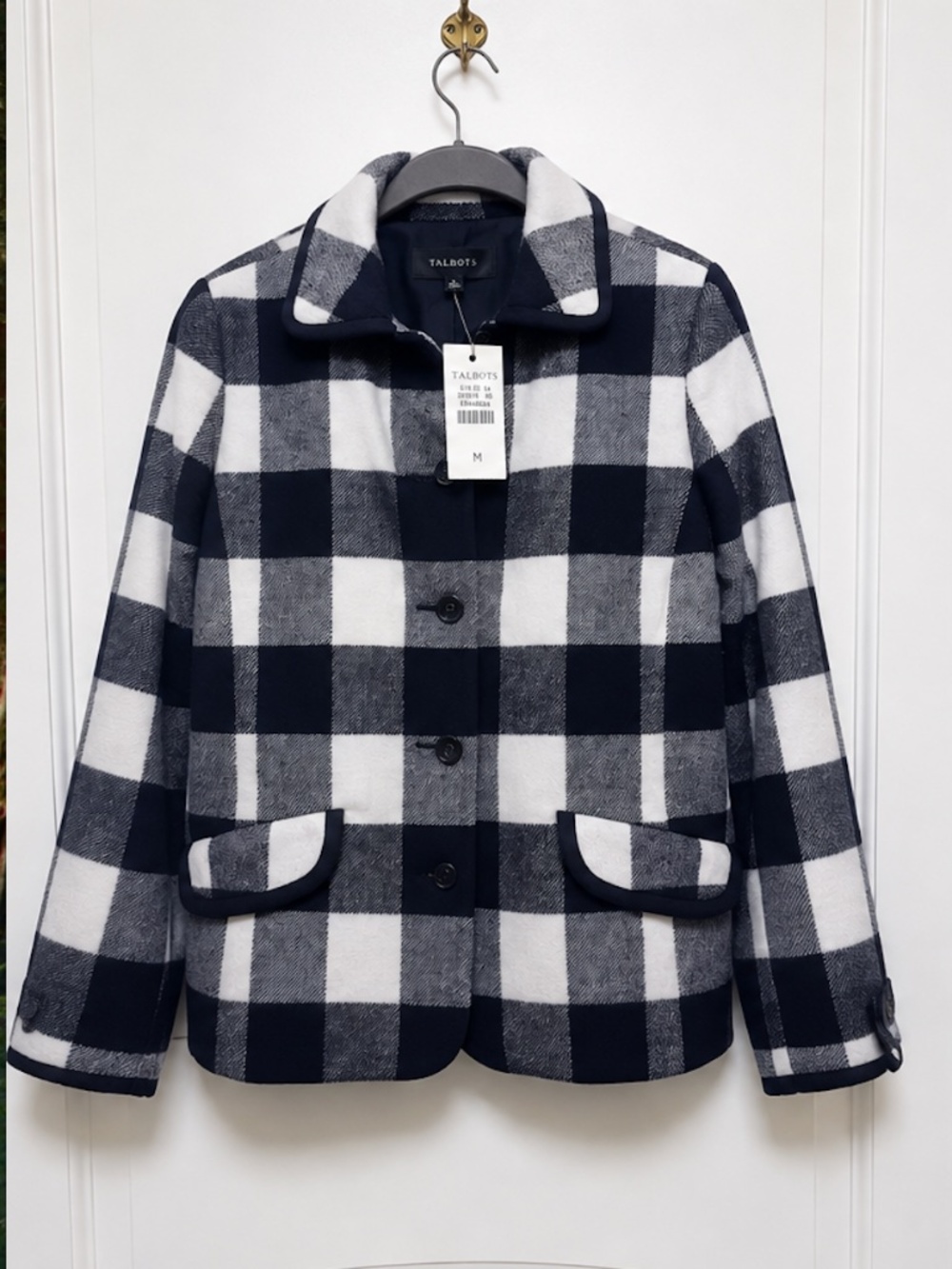 Talbot's  Buffalo Plaid Jacket- NEW with tags- Medium